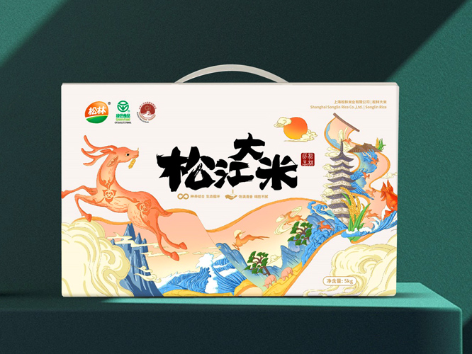 松林大米品牌策劃包裝(zhuāng)，大米品牌設計 - 上海美禦