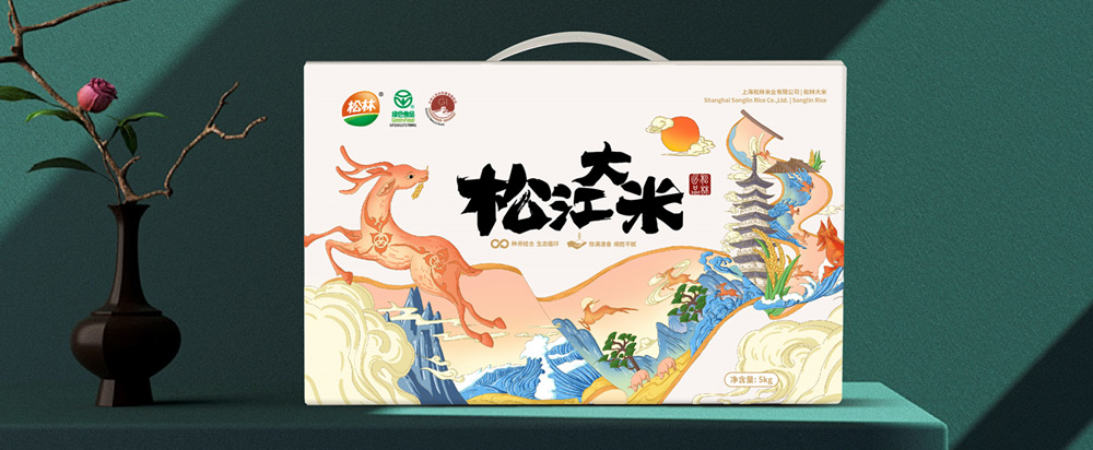 松林大米品牌策劃包裝(zhuāng)，大米品牌設計 - 上海美禦