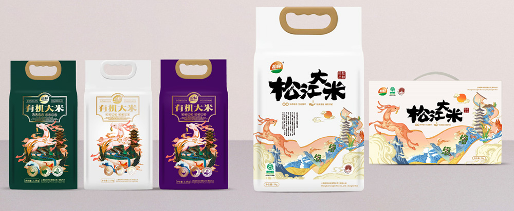 松林大米品牌策劃包裝(zhuāng)，大米品牌設計 - 上海美禦